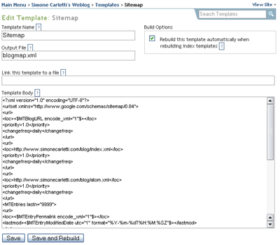 Sitemaps Template